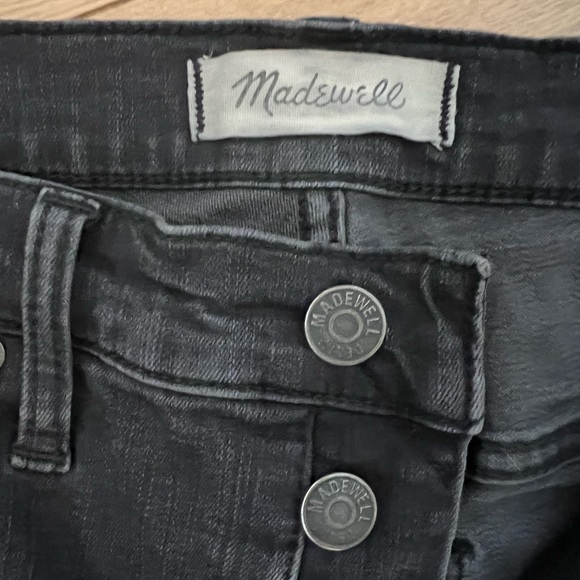 Madewell high rise 9” skinny, faded black jeans, size 28 - Picture 5 of 7